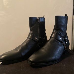 Civil Regime Leather Western Chelsea boot